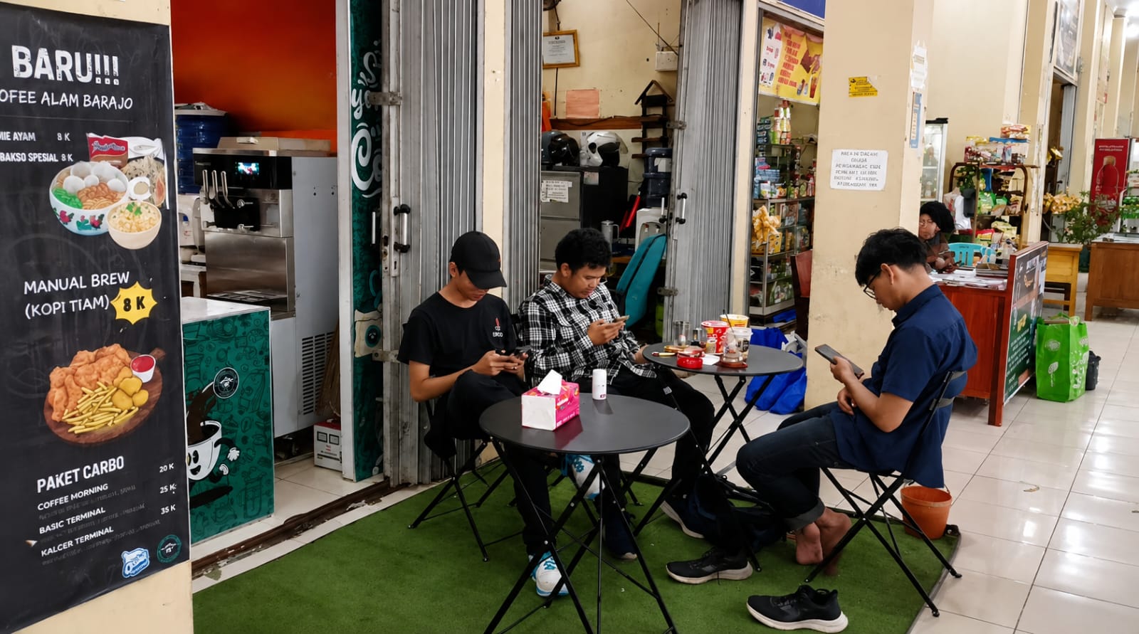 Tempat nongkrong asik di cafe Terminal Coffee Alam Barajo, Kota Jambi